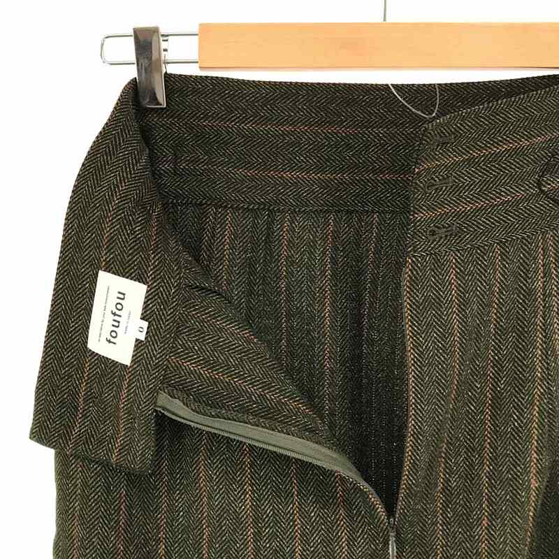 foufou / フーフー 2021AW herringbone semi-tight skirt ヘリンボーンセミタイトスカート