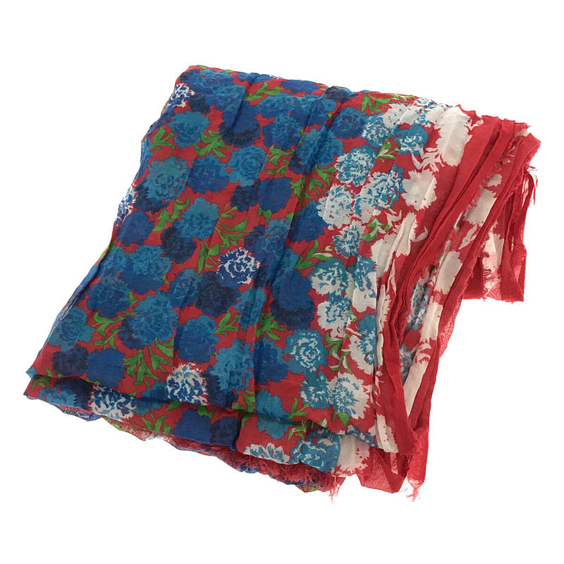 MARC JACOBS / マークジェイコブス コットン シルク ハイビスカス柄 ストール