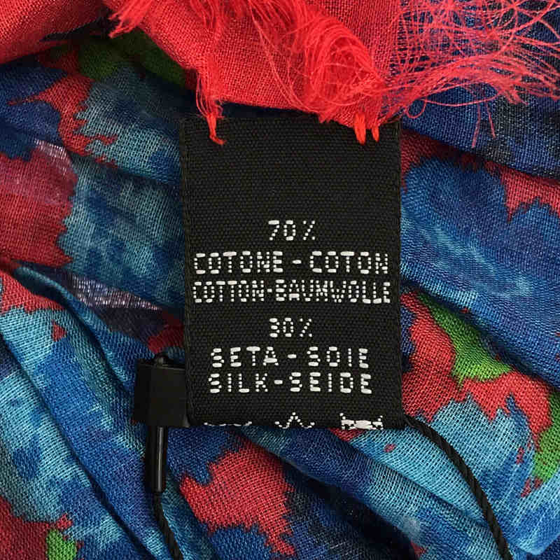 MARC JACOBS / マークジェイコブス コットン シルク ハイビスカス柄 ストール