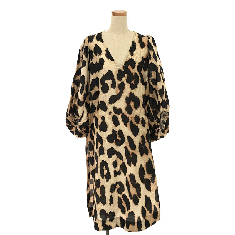 Leopard-print georgette camisole レオパード キャミソール