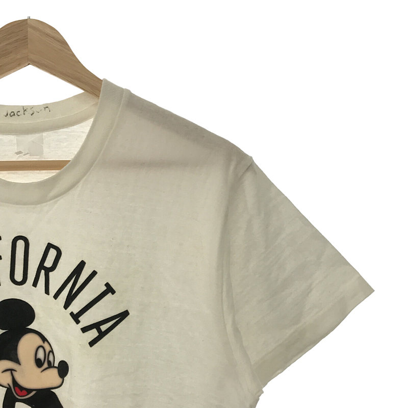 Jackson Matisse / ジャクソンマティス × Disney ディズニー コラボ ユーズド加工 ミッキー プリント Tシャツ