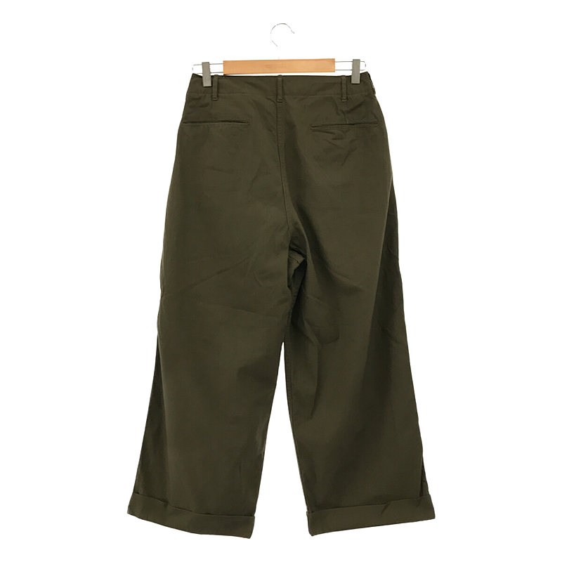 MARKAWARE / マーカウェア 41KHAKI WIDE  ORGANIC COTTON DRY TWILL コットン チノ パンツ