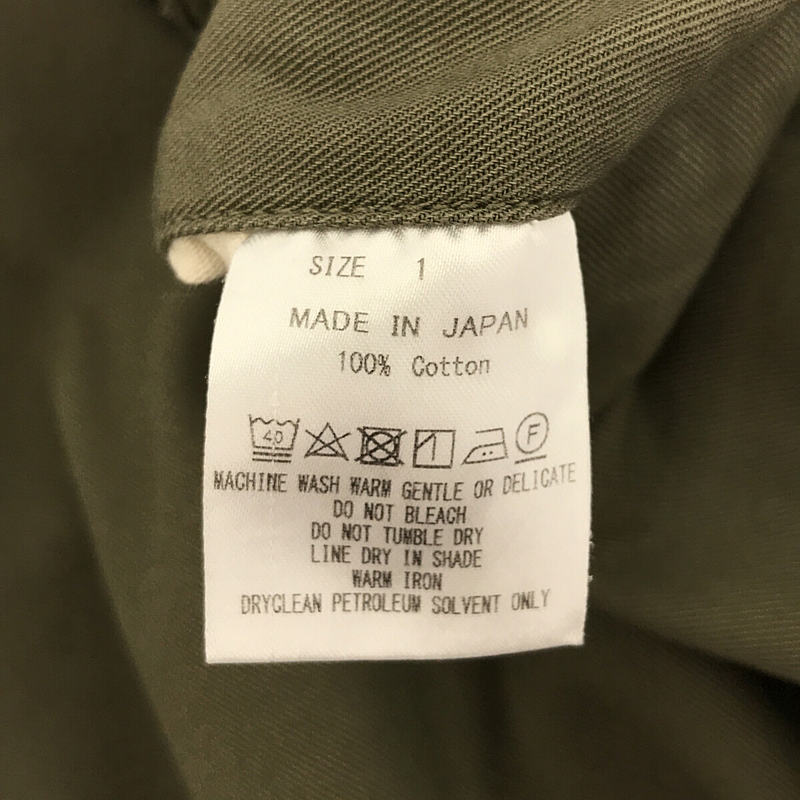 MARKAWARE / マーカウェア 41KHAKI WIDE  ORGANIC COTTON DRY TWILL コットン チノ パンツ