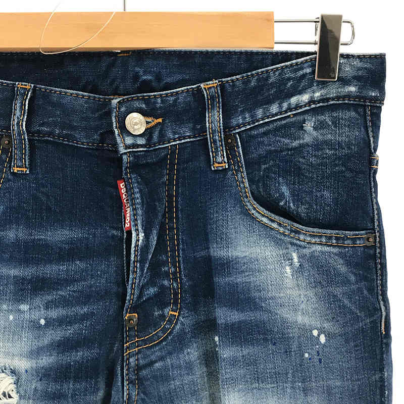 DSQUARED2 / ディースクエアード 2021AW Skater Jeans スケータージーンズ ダメージ ウォッシュ ペイント 加工 デニム パンツ