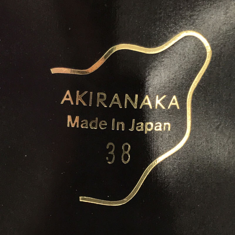 AKIRANAKA / アキラナカ レザー アンクルストラップ チャンキーサンダル 箱付き