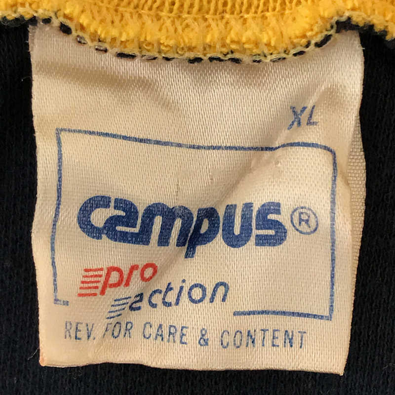 VINTAGE / ヴィンテージ古着 70s  campus pro action USA製 コットン ポリエステル ナンバリング 両面 プリント フットボール ロングスリーブ Tシャツ