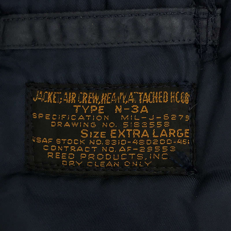 VINTAGE 推定1950s～ U.S. AIR FORCE N3-A REED PRODUCTS CROWN ZIPPER USAF フライト ジャケット