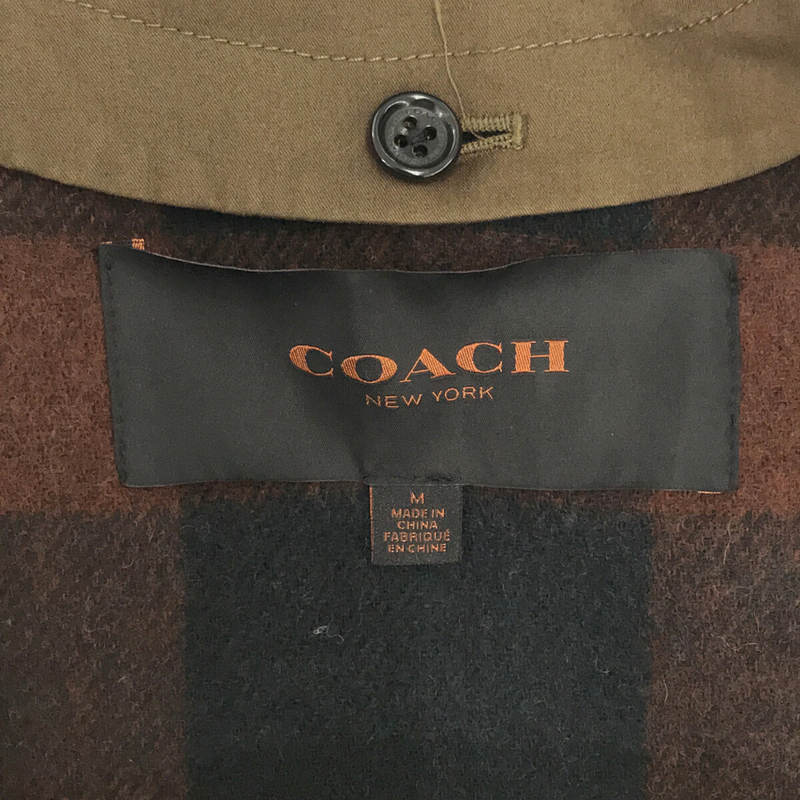 COACH / コーチ ミリタリー ウールコート トレンチコート ライナー取外し可