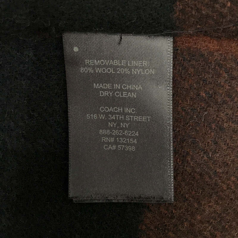 COACH / コーチ ミリタリー ウールコート トレンチコート ライナー取外し可
