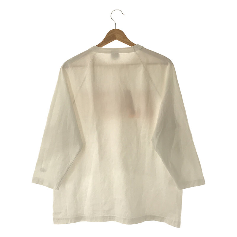 CHAMPION / チャンピオン USA製 T1011 EAST プリント ラグランスリーブ 7部袖 Tシャツ