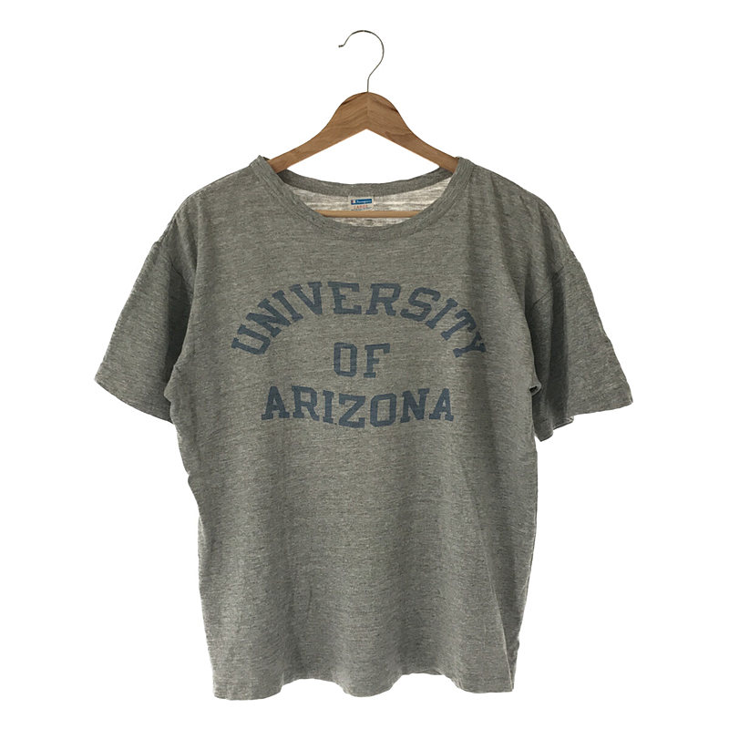 70s VINTAGE ヴィンテージ USA製 バータグ UNIVERSITY OF ARIZONA カレッジ 3段 プリント Tシャツ