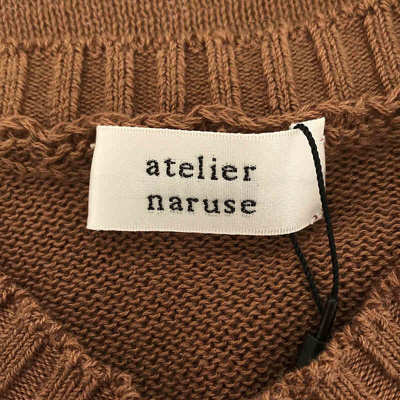 atelier naruse / アトリエナルセ cotton dolman knit / コットンドルマンニット