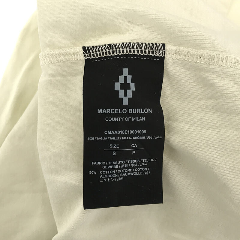 Marcelo Burlon / マルセロバーロン フェザー プリント Tシャツ