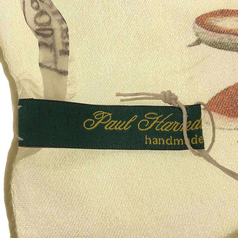 Paul Harnden / ポールハーデン Wide Scarf / silk 100％ シルク ワイド スカーフ