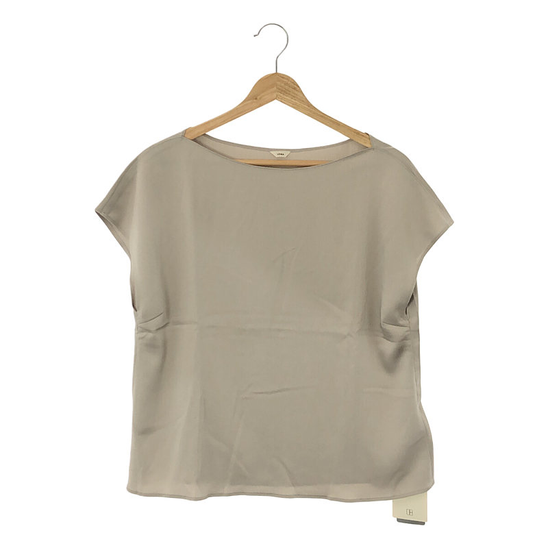 IENA / イエナ サテンボートネックブラウス