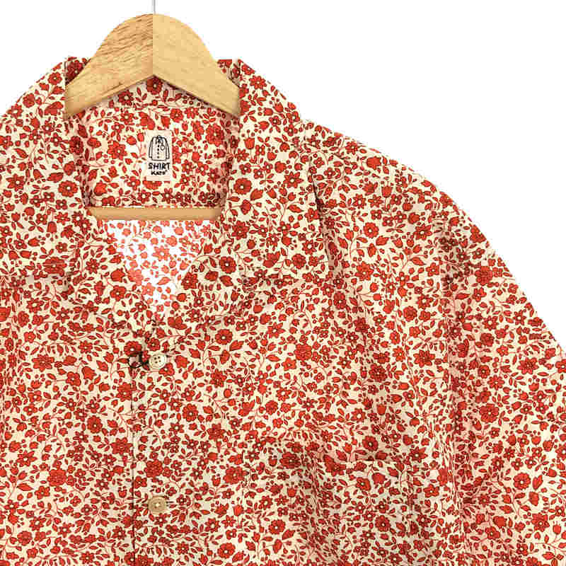 KATO / カトー 小花柄 オープンカラー 半袖シャツ