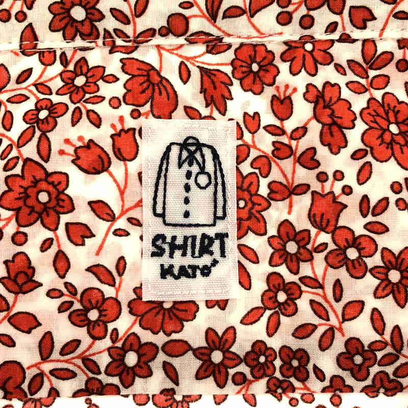 KATO / カトー 小花柄 オープンカラー 半袖シャツ