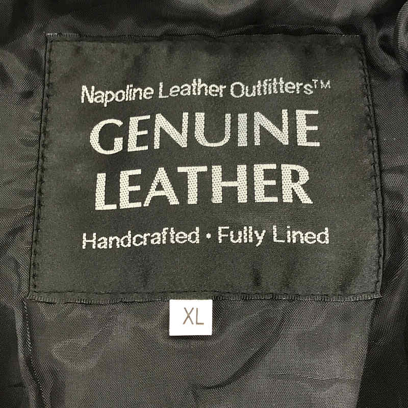 VINTAGE / ヴィンテージ古着 Napoline Leather OutFitters パッチワーク風 レザージャケット