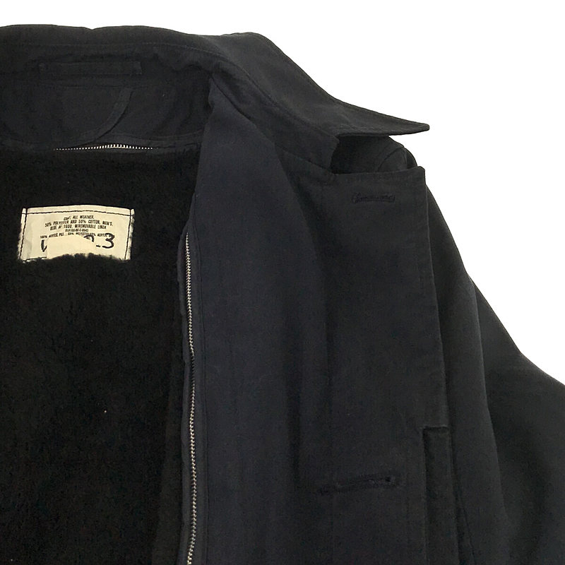 VINTAGE / ヴィンテージ古着 80s U.S.NAVY アメリカ軍 ALL WEATHER BLUE AF 1600 COAT ボアライナー付き オールウェザーコート