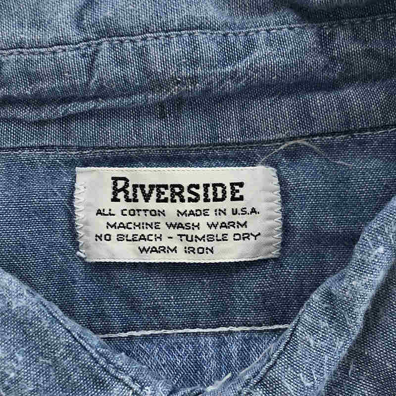 VINTAGE / ヴィンテージ古着 60s〜70s RIVERSIDE シャンブレー ワークシャツ