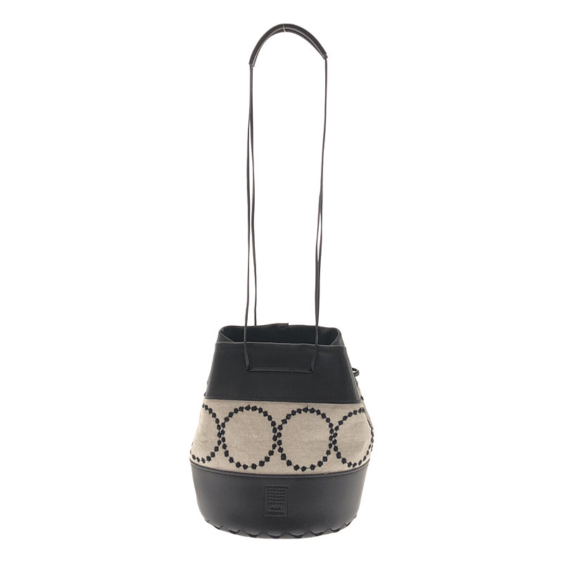 tambourine benna / タンバリン レザー切替 巾着 ショルダー tambourine benna / タンバリン レザー切替 巾着 ショルダー