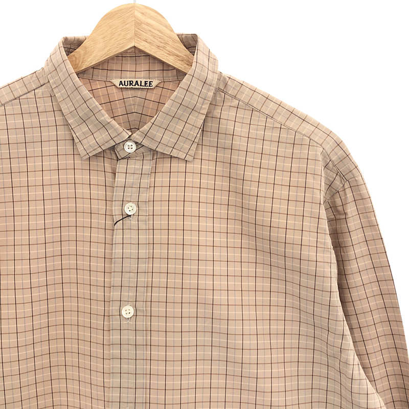 AURALEE / オーラリー WASHED FINX TWILL SHIRTS ウォッシュド フィンクスツイル シャツ