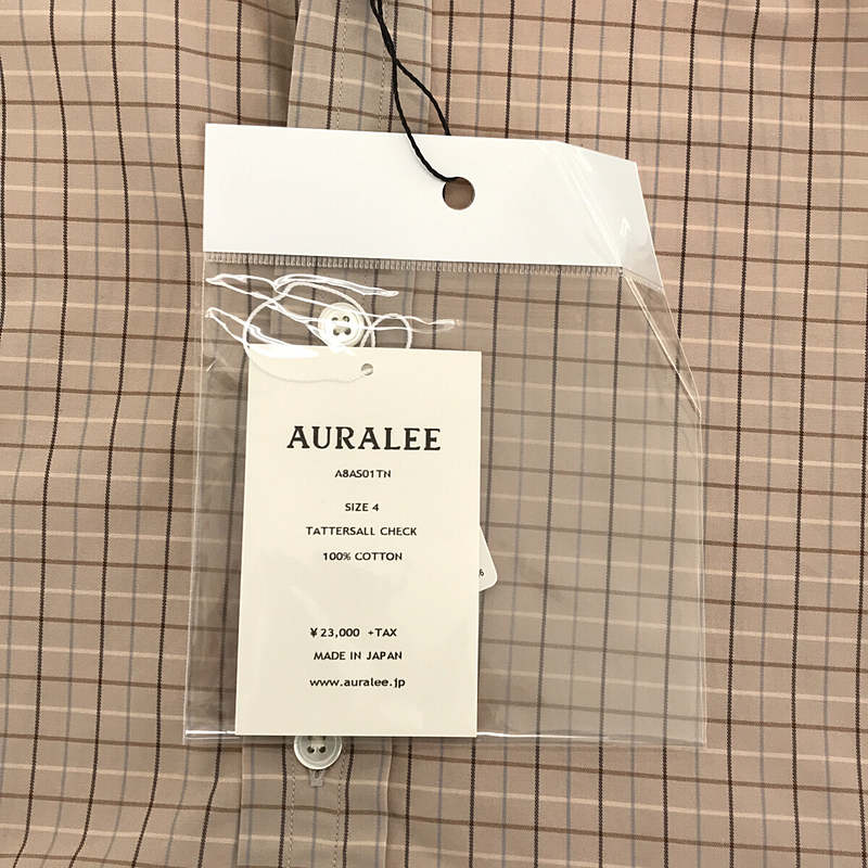 AURALEE / オーラリー WASHED FINX TWILL SHIRTS ウォッシュド フィンクスツイル シャツ