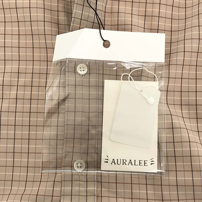 AURALEE / オーラリー WASHED FINX TWILL SHIRTS ウォッシュド フィンクスツイル シャツ