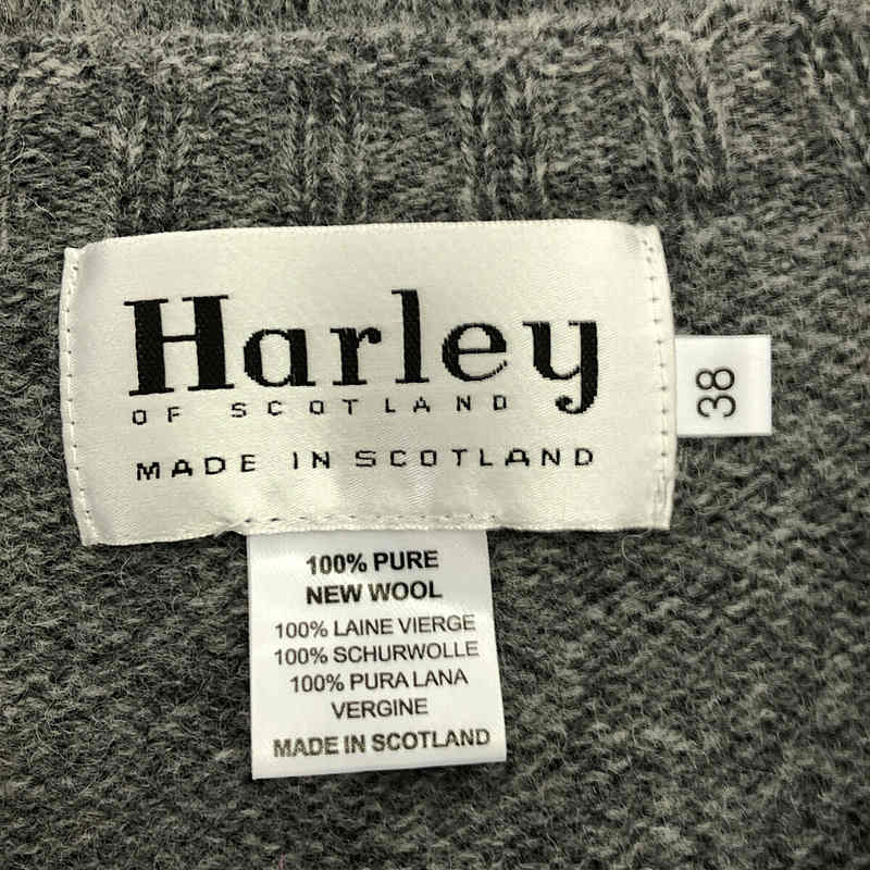 Harley Of Scotland / ハーレーオブスコットランド ウール クルーネック ニット