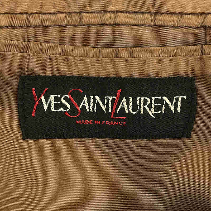 YVES SAINT LAURENT / イヴサンローラン 80s ～ VINTAGE フランス製 ベロア 2Bジャケット