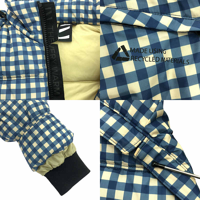 その他 gingham check eco fiber down / ダウンジャケット フーディ