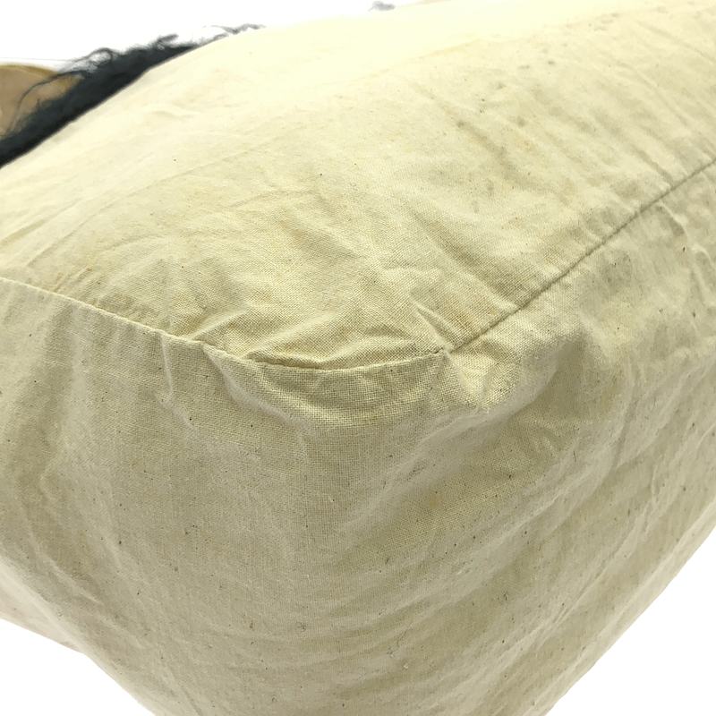 tricot COMME des GARCONS / トリココムデギャルソン 異素材 モヘヤ ファー切替 キャンバス ハンド トートバッグ