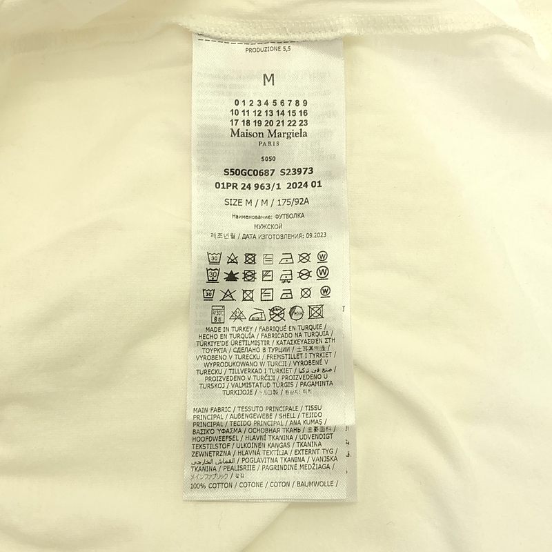 Maison Margiela / メゾンマルジェラ オーガニックコットン クルーネック Tシャツ