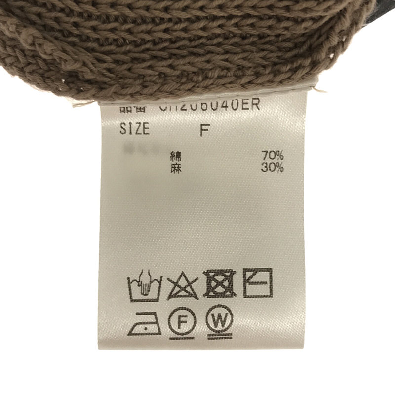 Chaos / カオス コットン リネン ニットベスト