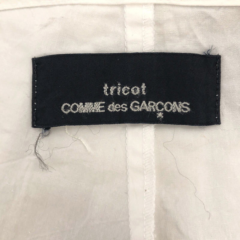 tricot COMME des GARCONS / トリココムデギャルソン 異素材 切替 コットン レーヨン チェック ラップ ワンピース