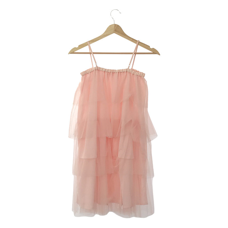 Charles Chaton / シャルルシャトン チュール ティアード ミニドレス