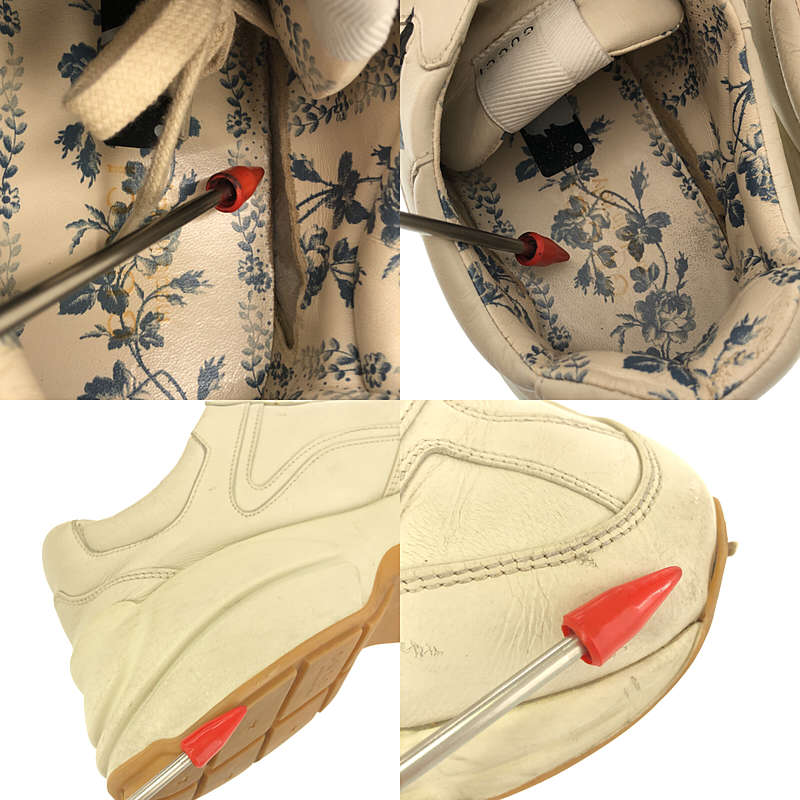 GUCCI / グッチ ×NEW YORK YANKEES NYプリントレザーダッドスニーカー