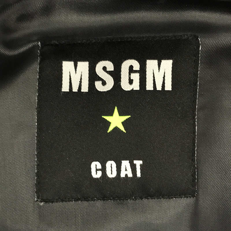 MSGM / エムエスジーエム ファー 付 フーデッドコート