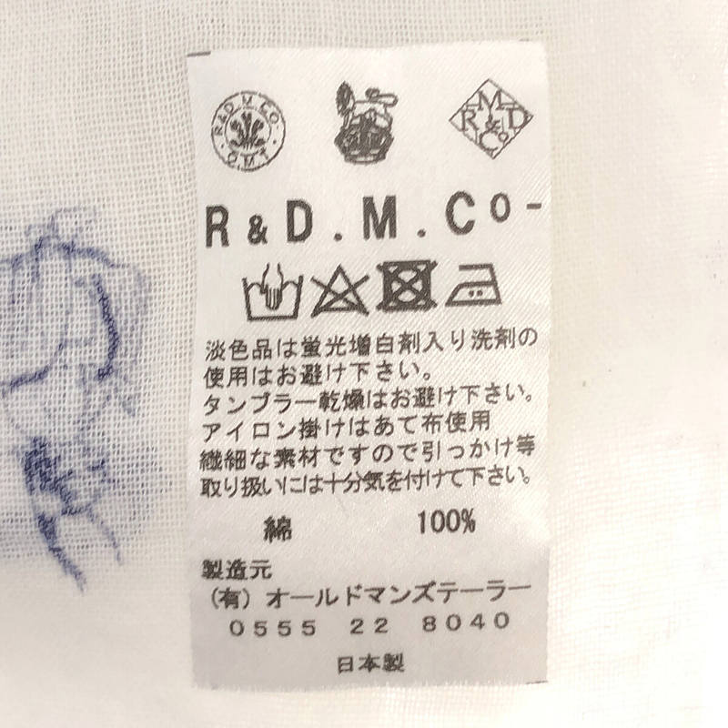 R&D.M.Co / オールドマンズテーラー OLD ENGLAND ガーゼショール