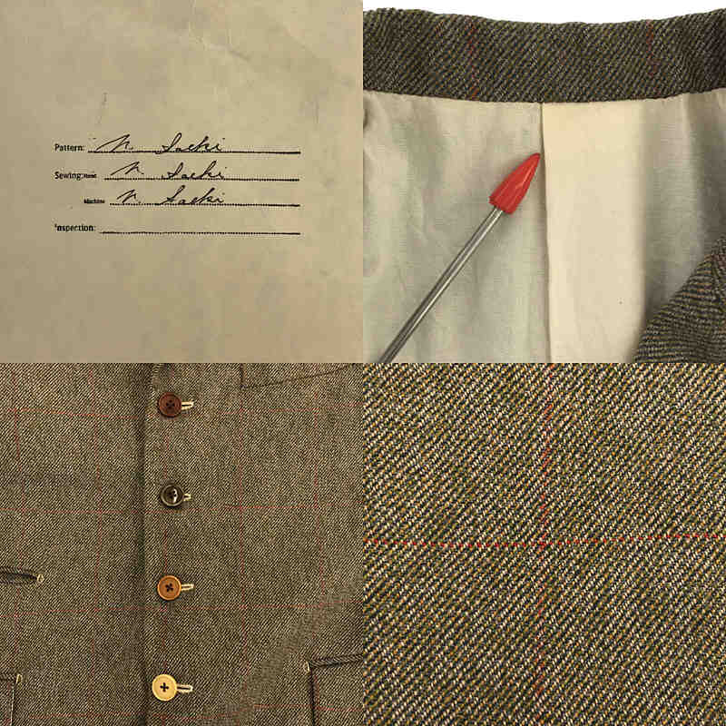 The crooked Tailor / ザクルーキッドテーラー bateman ogden glen hunt / change pocket jacket  / ツイードジャケット