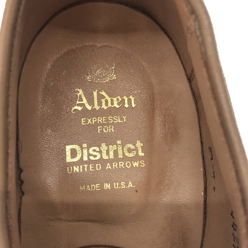 ALDEN / オールデン × District UNITED ARROWS 別注 / 54429 モディファイドラスト Vチップ スウェード レザーシューズ / 革靴