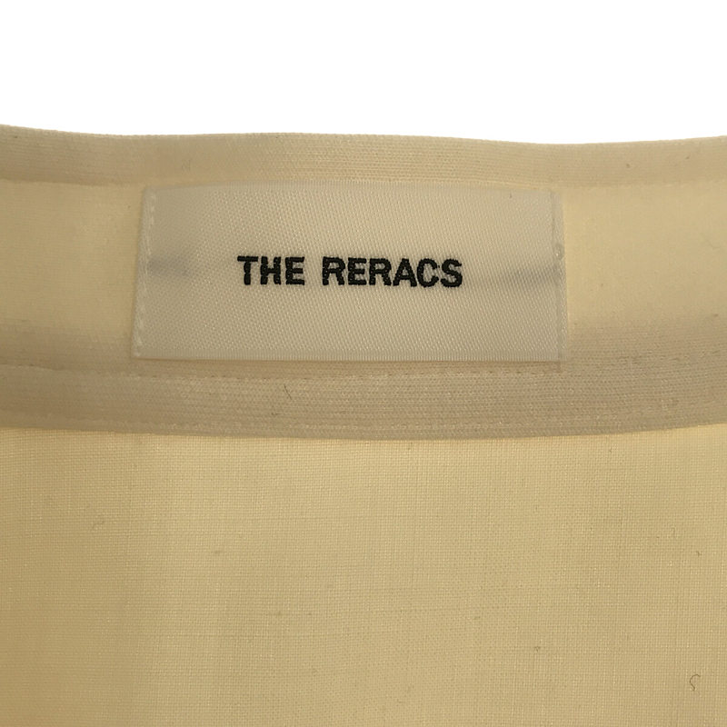 THE RERACS / ザリラクス バンドカラー プルオーバー スリット ロングシャツ ワンピース