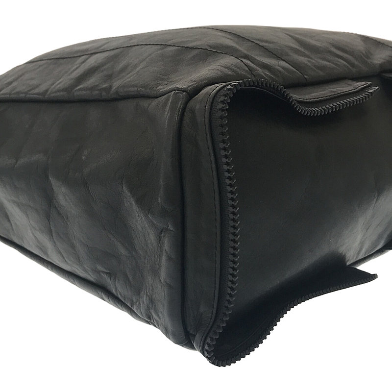 Maison Margielaパッカブル レザー トートバッグ パッカブル ジップ収納 レザー トートバッグ | ブランド古着の