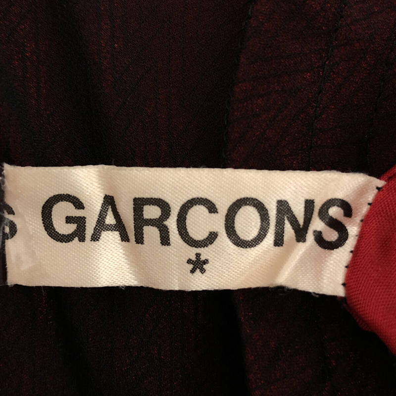 COMME des GARCONS / コムデギャルソン バックジップ シアー ドレス ワンピース / 総裏地