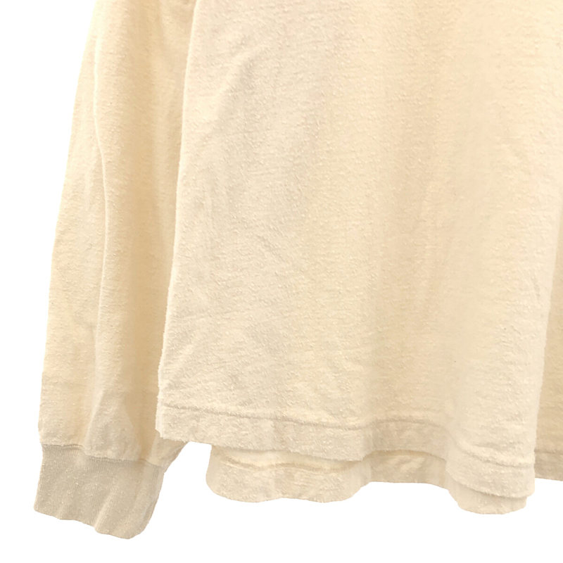 unfil / アンフィル raw silk plain-jersey long sleeve カットソー