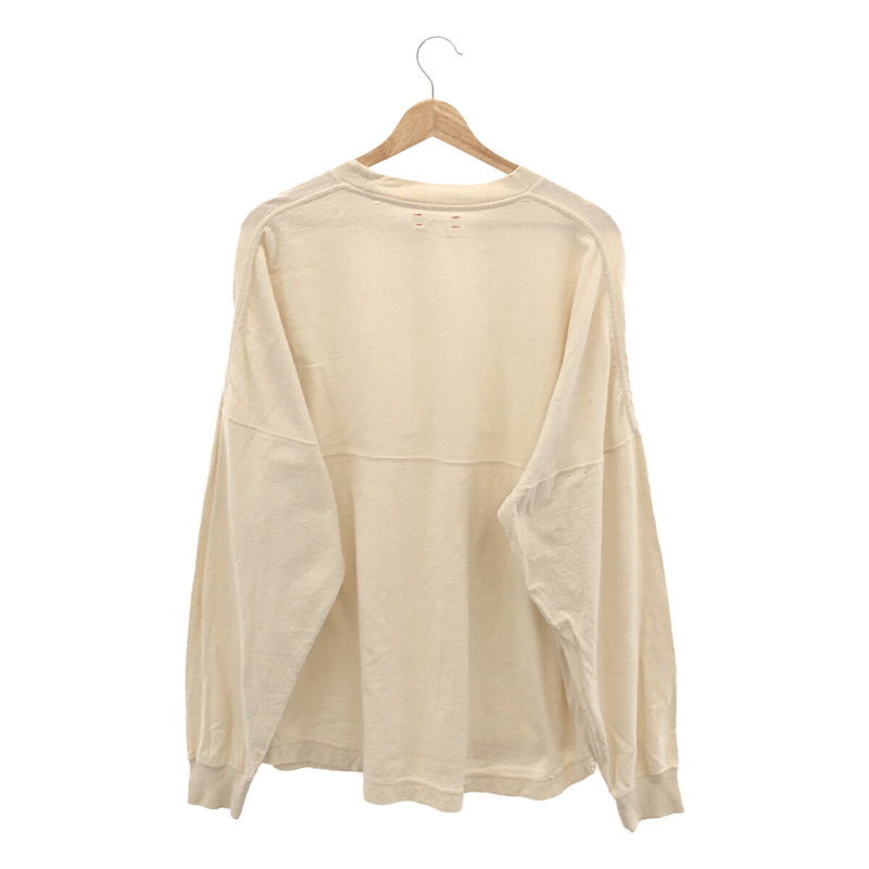 unfil / アンフィル raw silk plain-jersey long sleeve カットソー