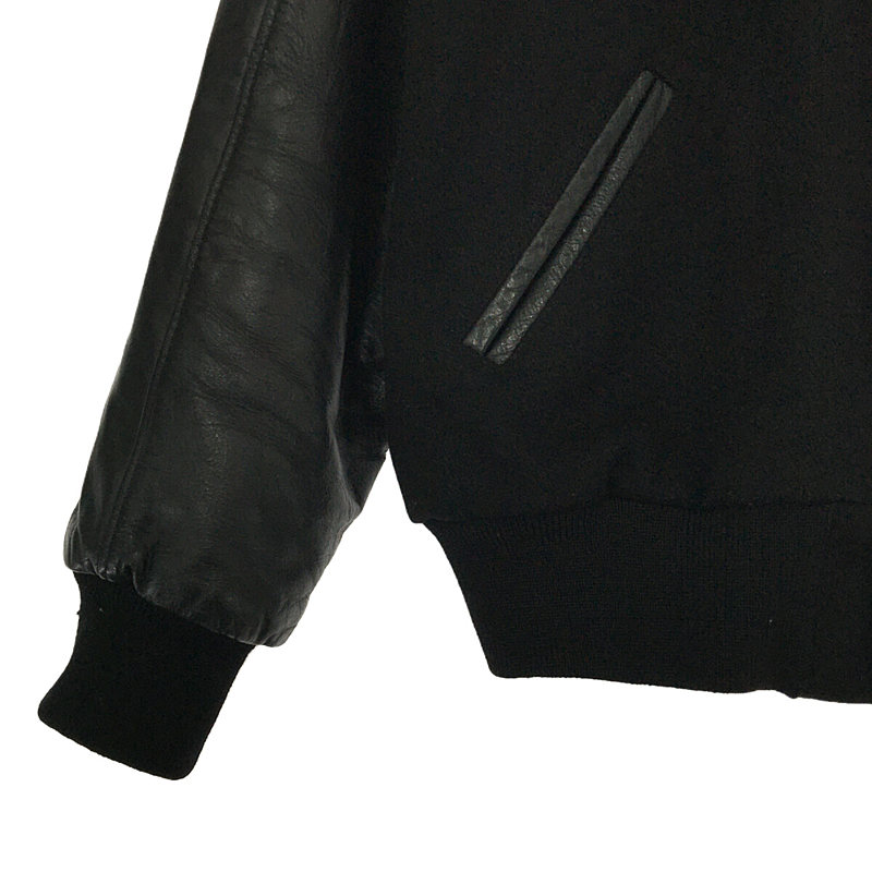 VINTAGE / ヴィンテージ古着 推定1960s〜 SPORT RING レザー切替 ウールジャケット / 総裏地