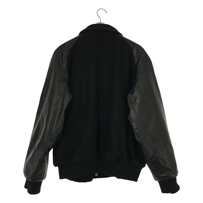 VINTAGE / ヴィンテージ古着 推定1960s〜 SPORT RING レザー切替 ウールジャケット / 総裏地