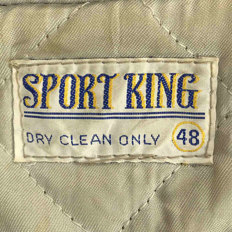 VINTAGE / ヴィンテージ古着 推定1960s〜 SPORT RING レザー切替 ウールジャケット / 総裏地