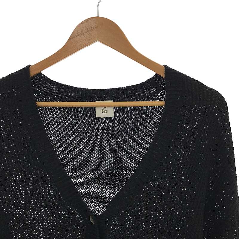 6(ROKU) / ロク MESH CARDIGAN カーディガン